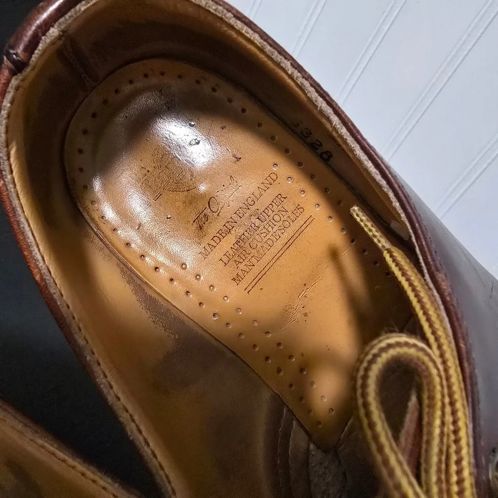Vintage Dr Martens 8328 Made in‎ England Brown Leather Oxford Shoes Mens 5